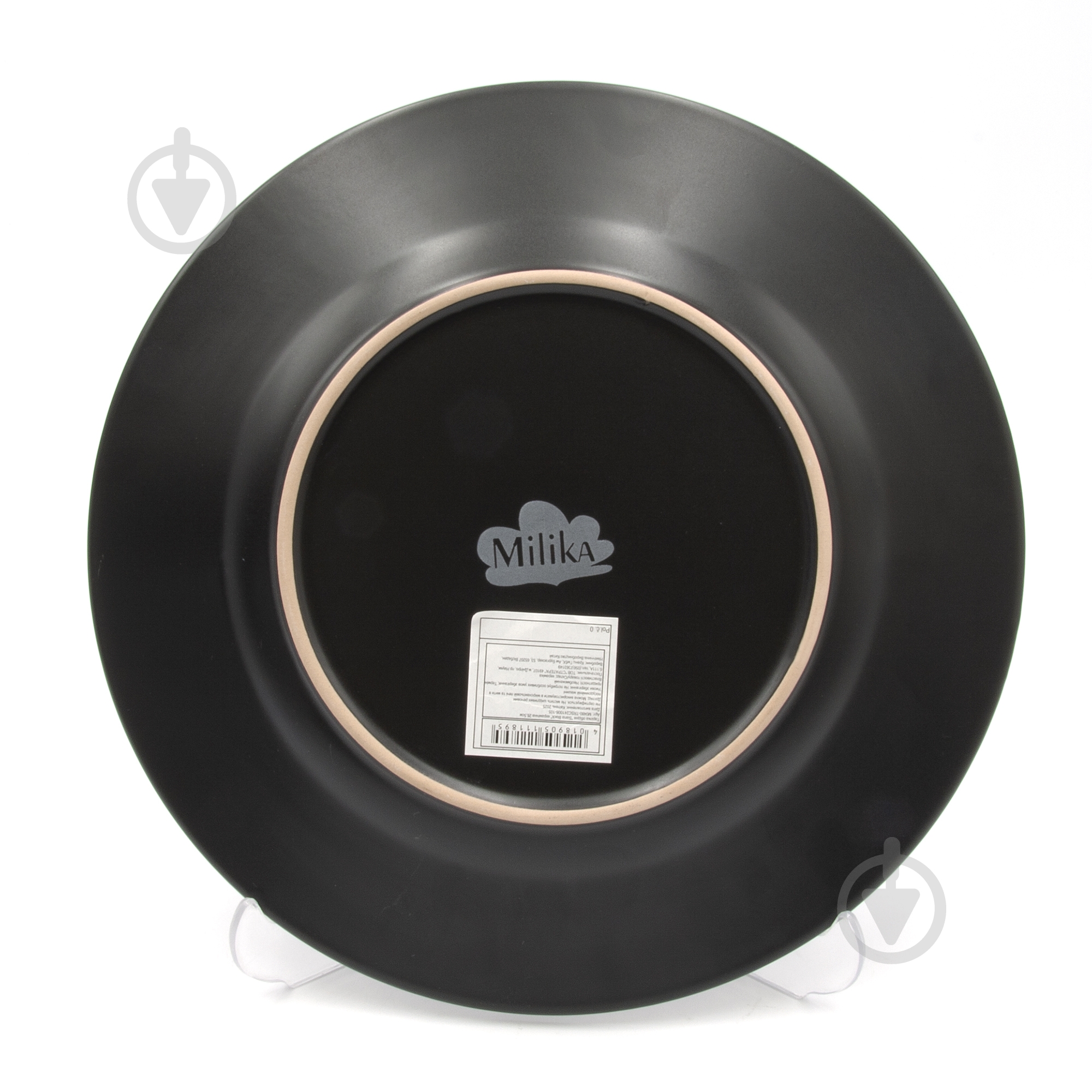 Тарілка обідня Milika Siana Black 26,5 см M0480-TRSC241006-105P-B - фото 3 Тарілка обідня Milika Siana Black 26,5 см M0480-TRSC241006-105P-B - фото 3