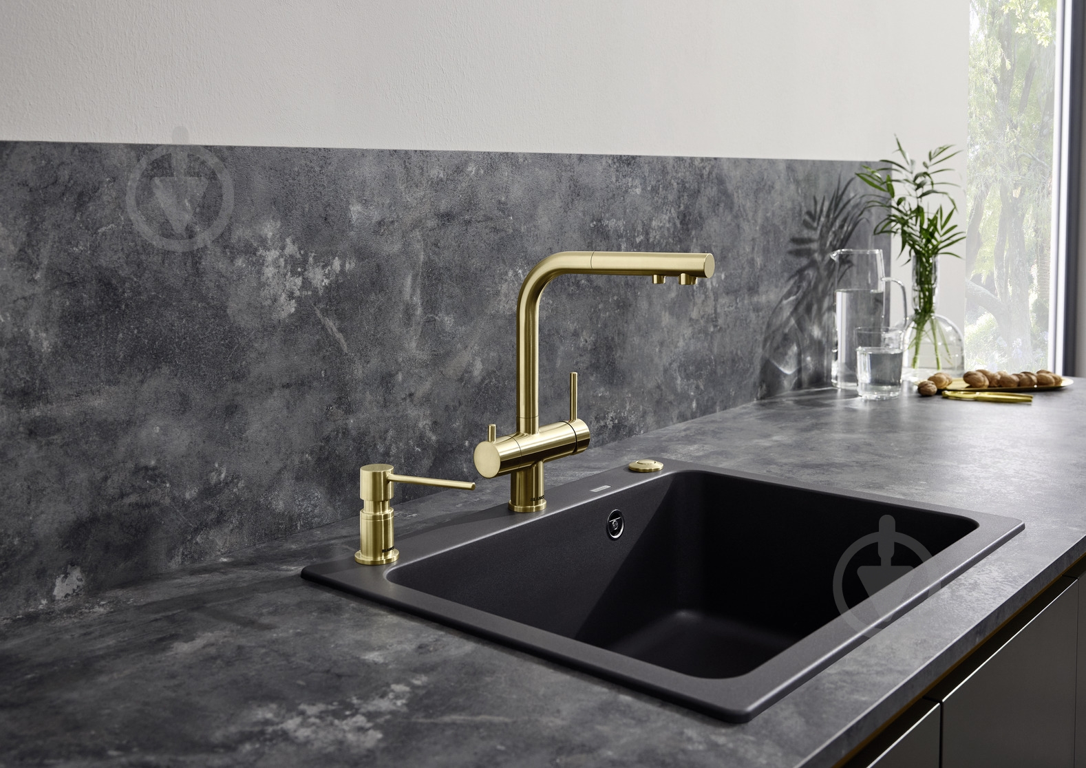 Змішувач для кухні Blanco 526694 FONTAS-S II SATIN GOLD - фото 2 Змішувач для кухні Blanco 526694 FONTAS-S II SATIN GOLD - фото 2