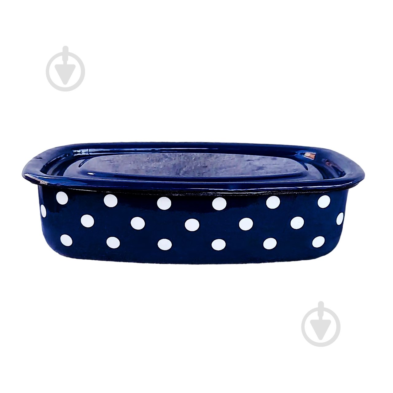 Ємність для їжі Idilia з кришкою емальована 1,5 л 2508/4споль - фото 1 Ємність для їжі Idilia з кришкою емальована 1,5 л 2508/4споль - фото 1