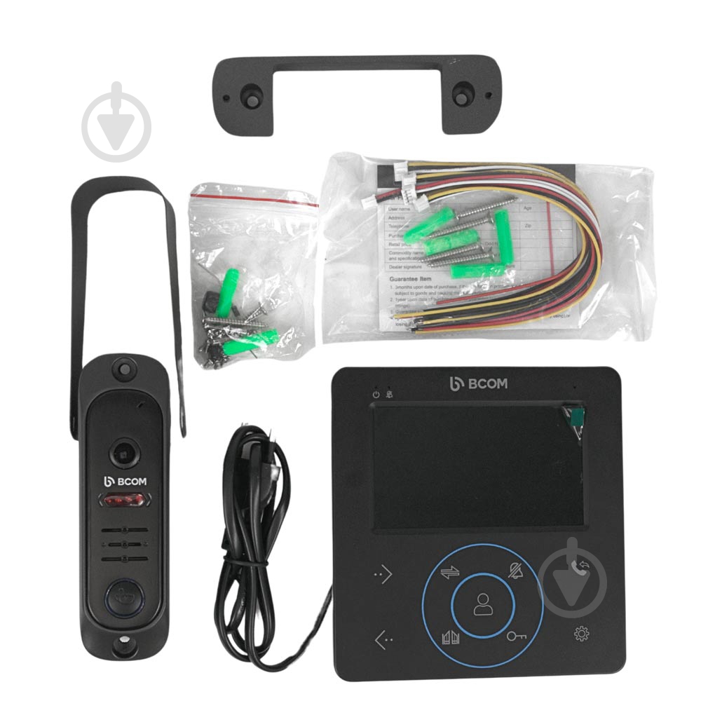 Комплект видеодомофона BCOM BD-480 Black Kit 240551 - фото 9