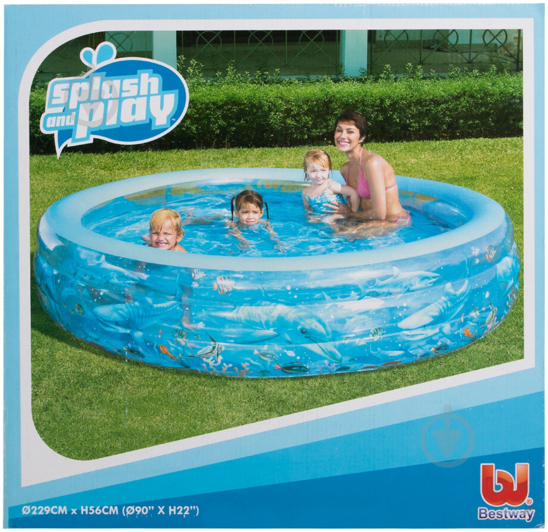 Бассейн надувной Bestway 51072B - фото 1