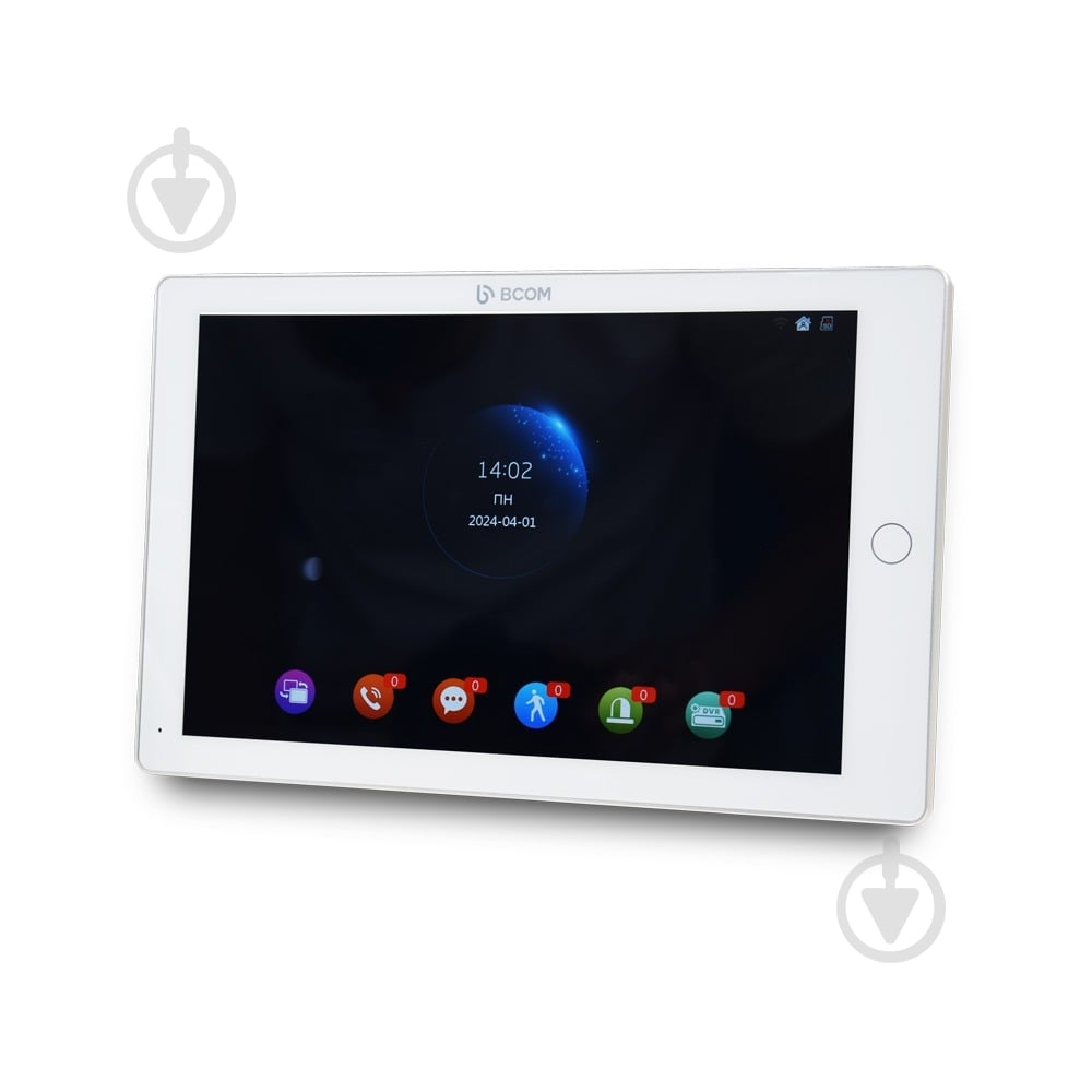 Відеодомофон BCOM 10" BD-1070FHD/DVR-T Tuya Smart, білий 289624 - фото 1