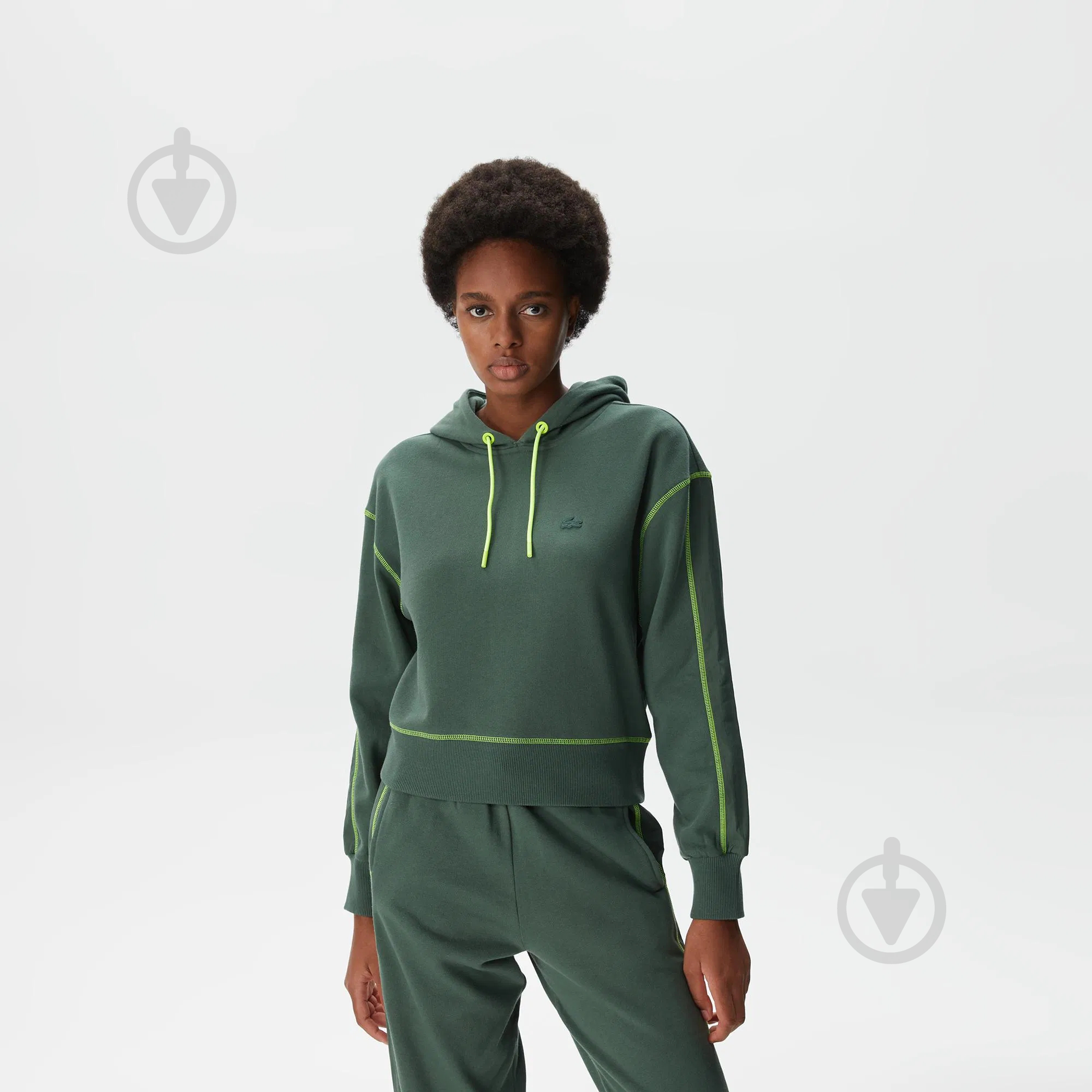 Худи Lacoste SF240303H р.M зеленый - фото 1 Худи Lacoste SF240303H р.M зеленый - фото 1
