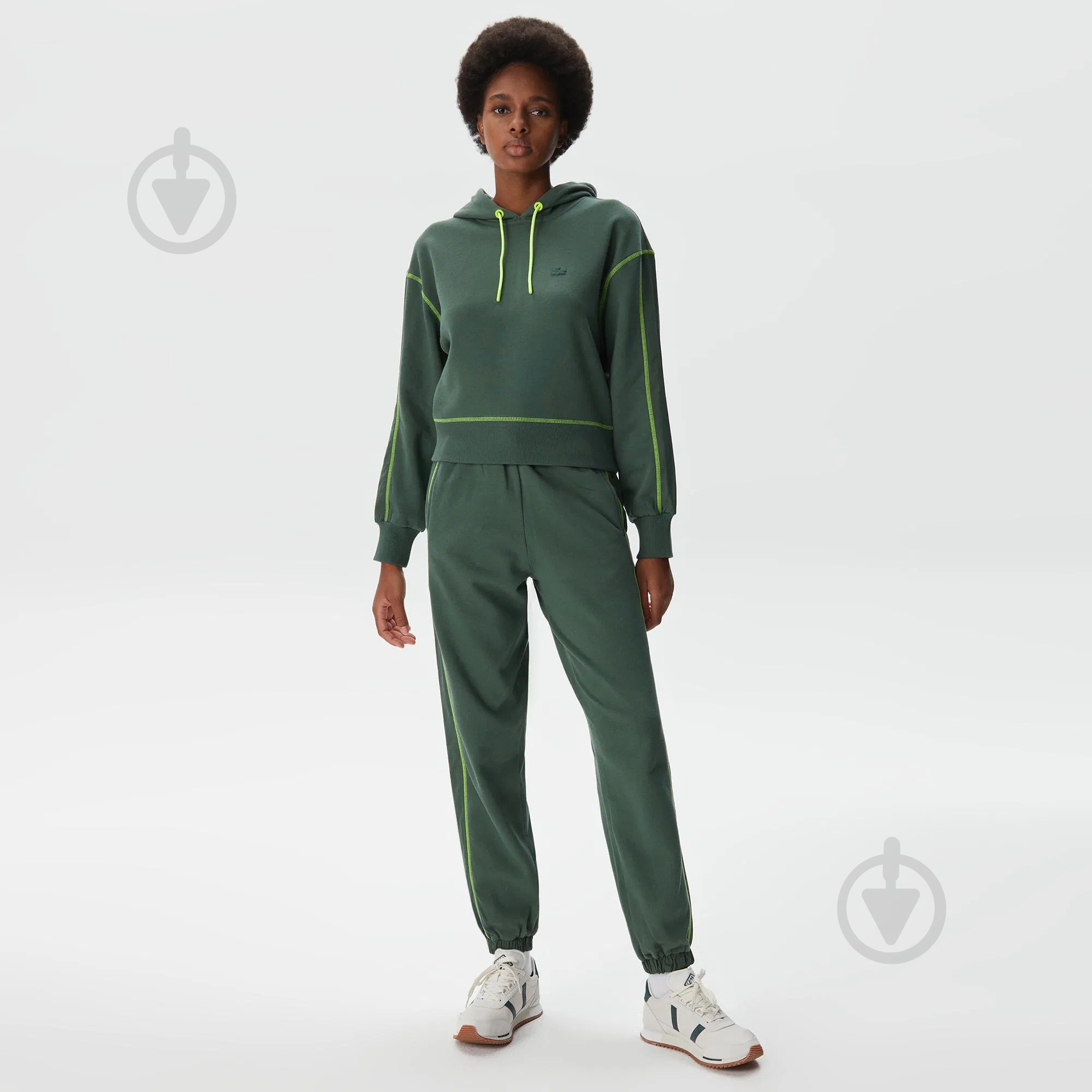 Худи Lacoste SF240303H р.M зеленый - фото 5 Худи Lacoste SF240303H р.M зеленый - фото 5