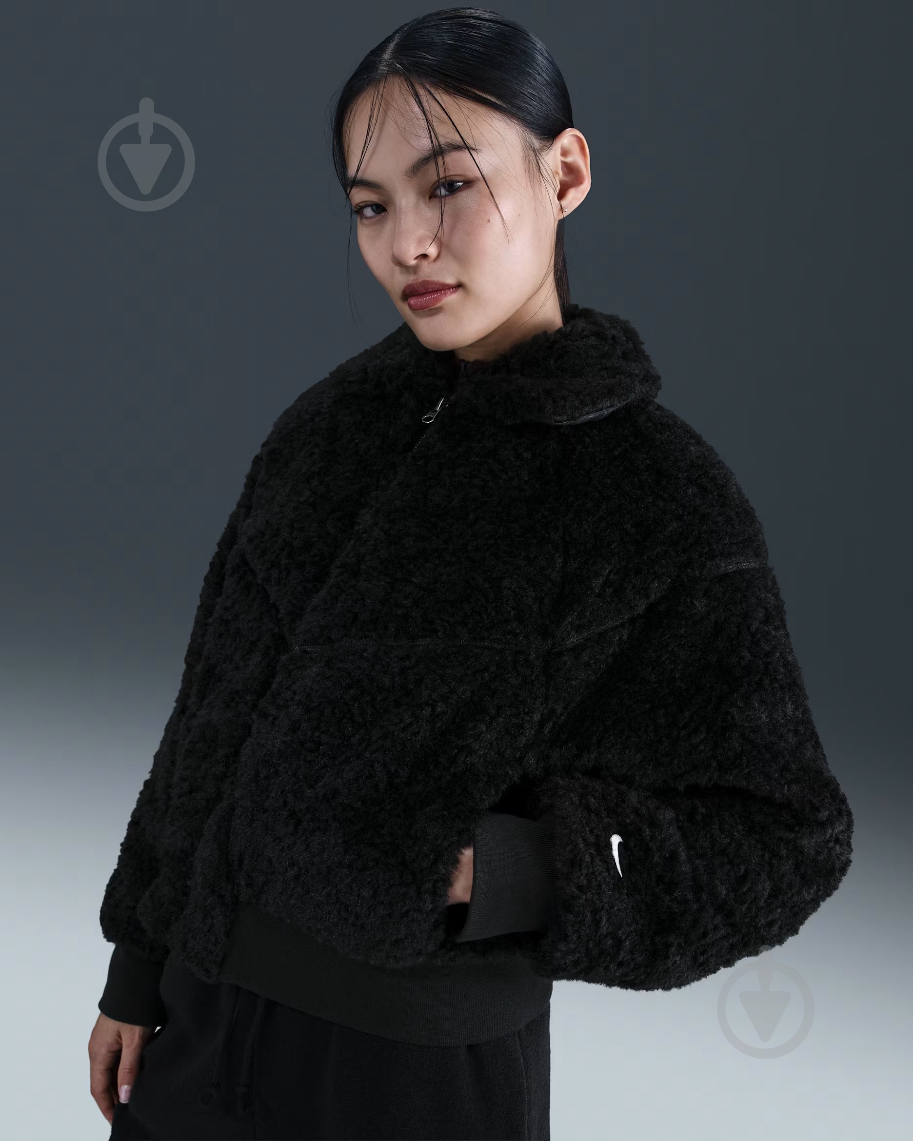 Куртка Nike W NSW ESSNTL FUR BMR JKT HV2807-010 р.L - фото 1