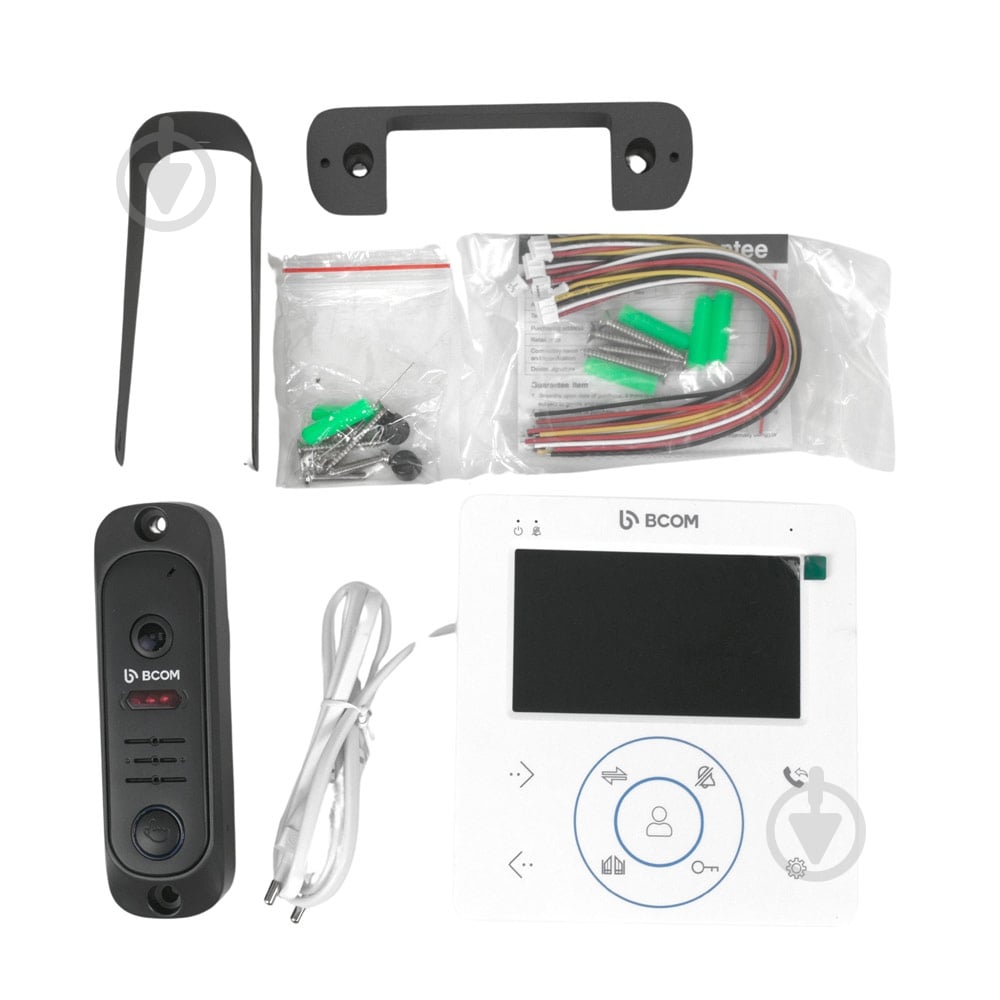 Комплект видеодомофона BCOM BD-480 White Kit 240552 - фото 9