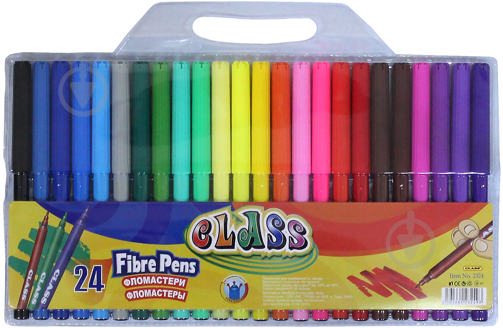 Набор фломастеров 24 шт. 2324 CLASS - фото 1
