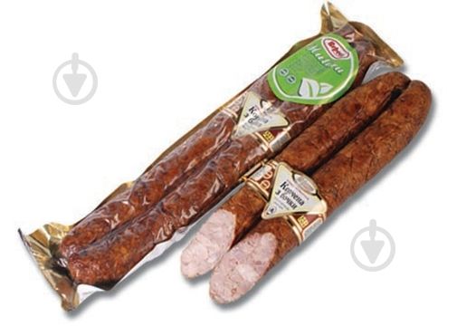 Колбаса Верест "Копчена з бочки" первого сорта - фото 1 Колбаса Верест "Копчена з бочки" первого сорта - фото 1