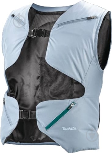 Жилет аккумуляторный с вентиляцией Makita LXT/CXT р. M DFV214A01 голубой - фото 1
