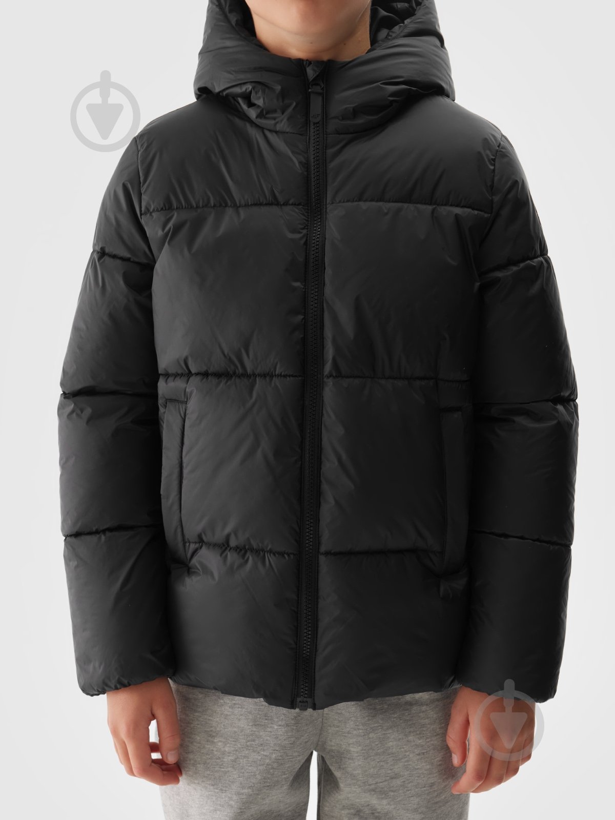 Пуховик для хлопчиків зимовий 4F DOWN JACKET M463 4FJWAW24TDJAM463-20S чорний - фото 9