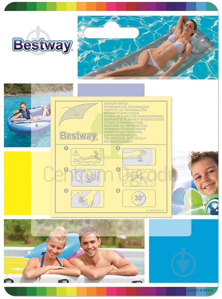 Латка Bestway 6,5x6.5 для ремонту виробів із ПВХ 10 шт. - фото 1 Латка Bestway 6,5x6.5 для ремонту виробів із ПВХ 10 шт. - фото 1