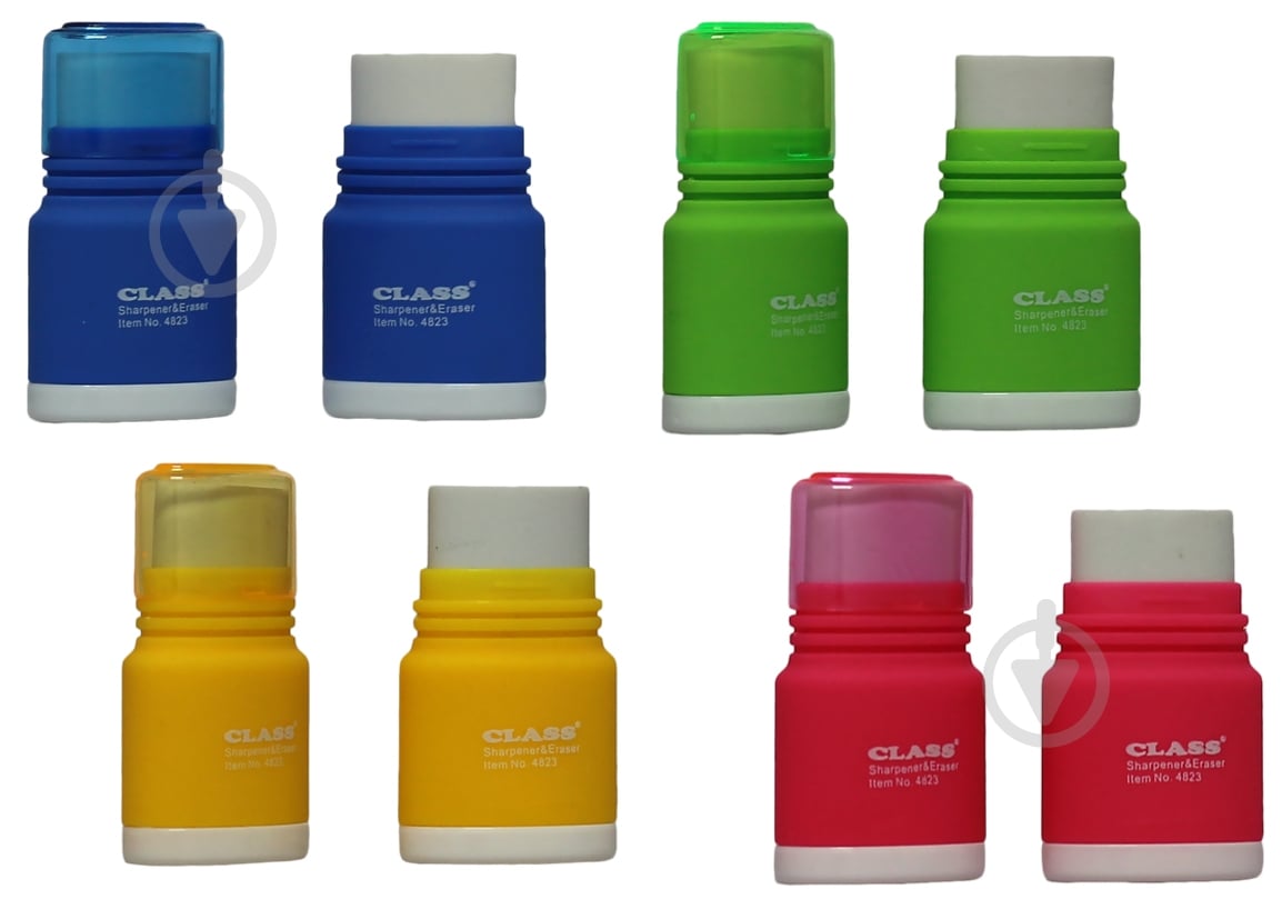 Точилка 4823 с ластиком CLASS - фото 1