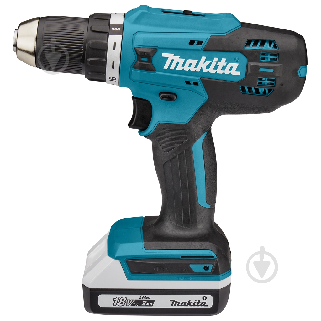 Шуруповерт аккумуляторный Makita DF488DWAE - фото 1