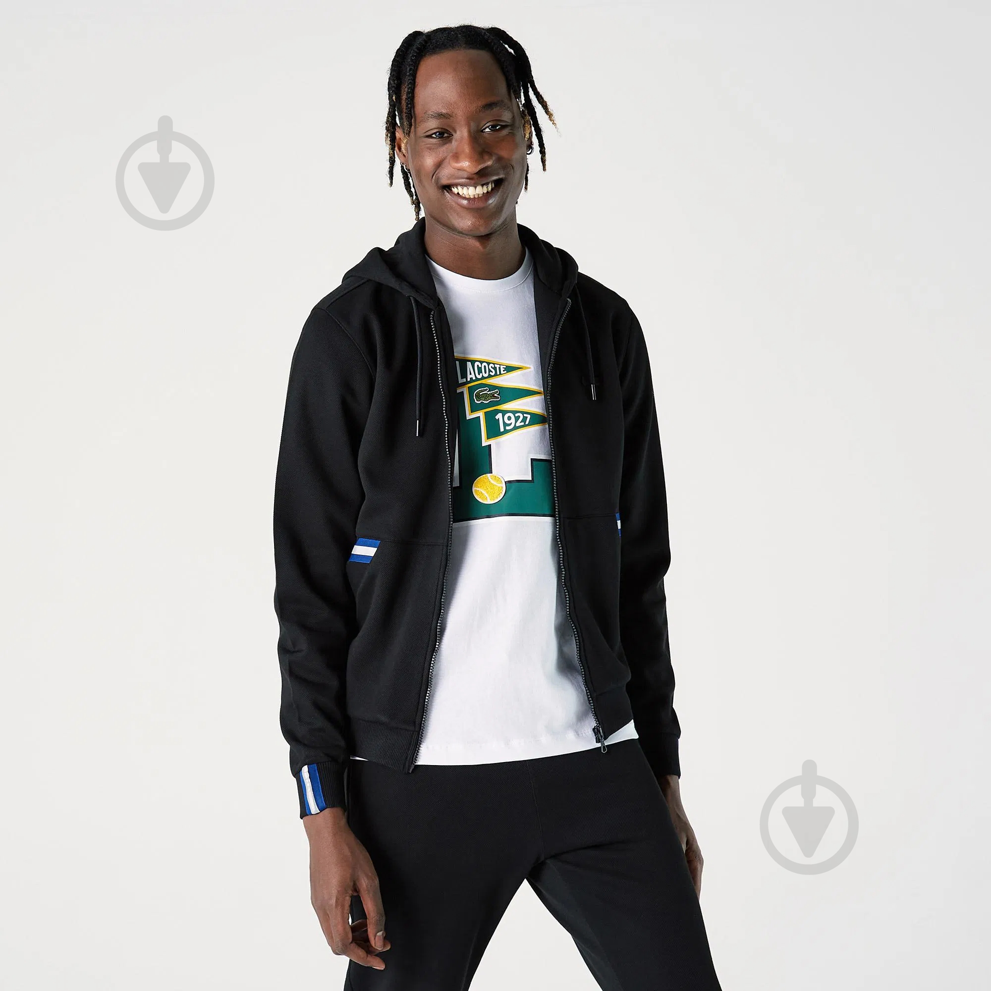 Толстовка Lacoste SH020808S р.M черный - фото 1