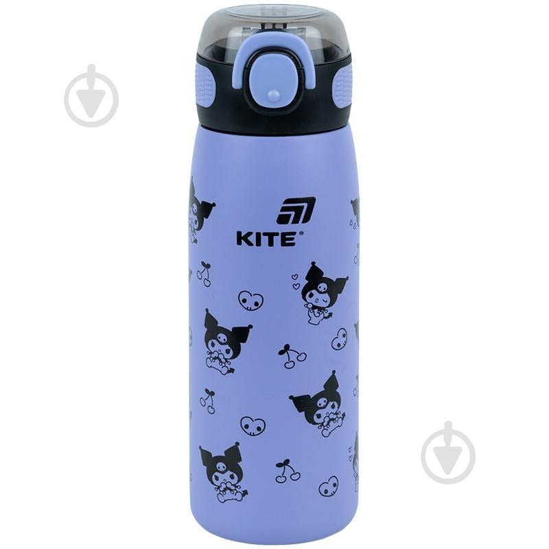 Термос KITE з трубочкою 600 мл Kuromi HK25-1262 - фото 1 Термос KITE з трубочкою 600 мл Kuromi HK25-1262 - фото 1