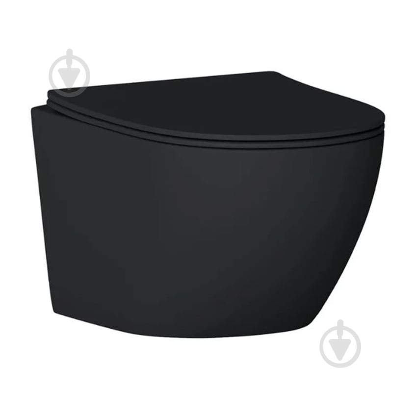 Унітаз підвісний Helmken 35103001B з сидінням Soft Сlose/EasyOff дюропласт, чорний матовий - фото 1 Унітаз підвісний Helmken 35103001B з сидінням Soft Сlose/EasyOff дюропласт, чорний матовий - фото 1