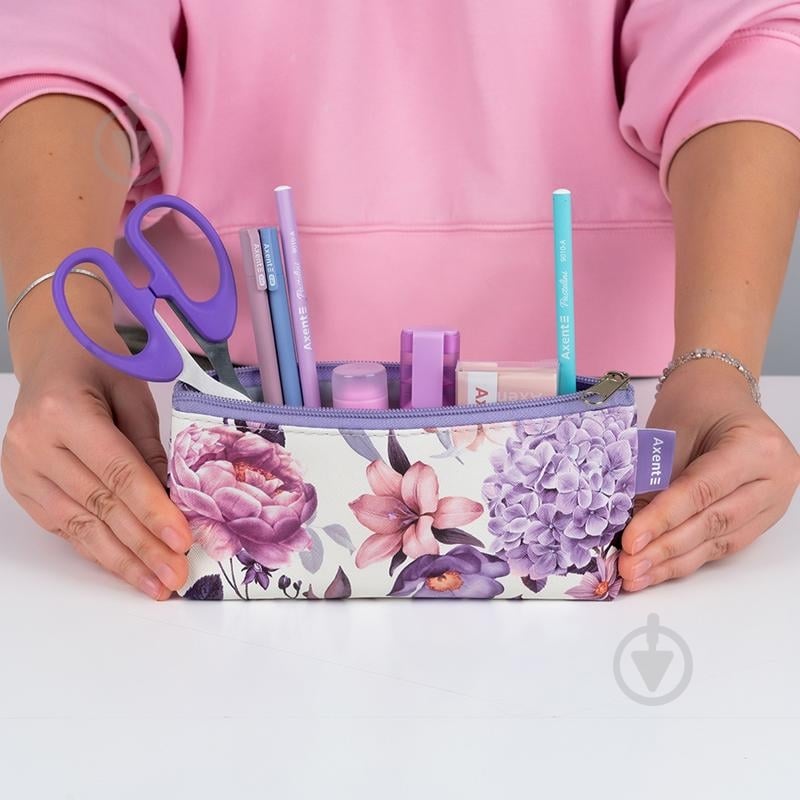 Пенал PU Violet Whispers Axent мультиколор - фото 3 Пенал PU Violet Whispers Axent мультиколор - фото 3