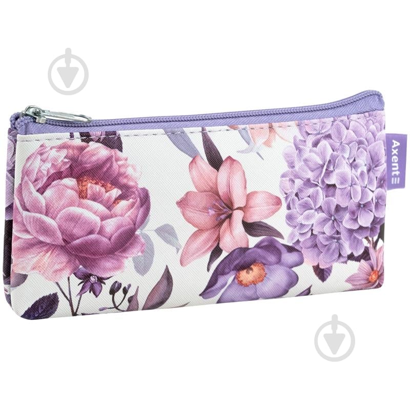 Пенал PU Violet Whispers Axent мультиколор - фото 1 Пенал PU Violet Whispers Axent мультиколор - фото 1