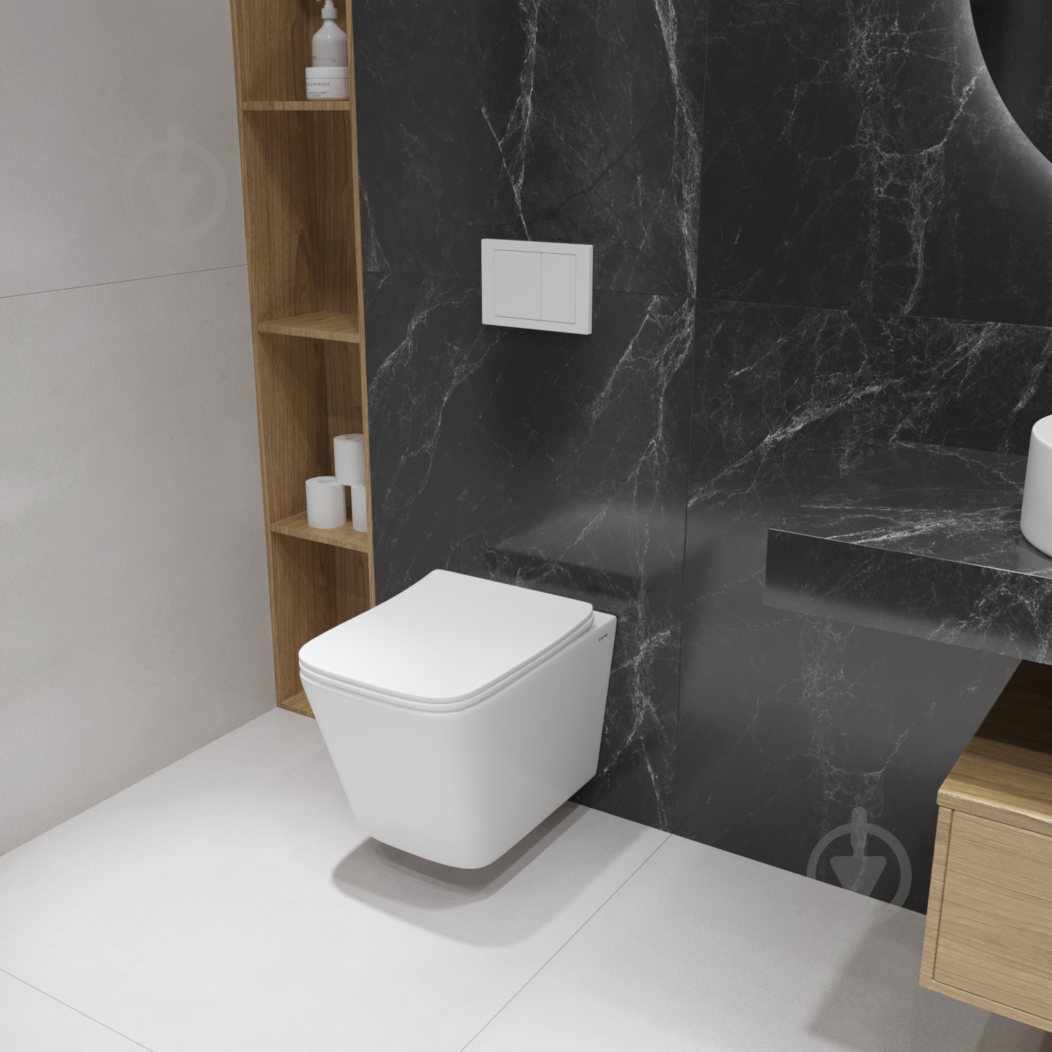 Унитаз подвесной Helmken 35120001 2 в 1с сиденьем Soft Сlose/EasyOff дюропласт + шумоизоляция, белый - фото 7 Унитаз подвесной Helmken 35120001 2 в 1с сиденьем Soft Сlose/EasyOff дюропласт + шумоизоляция, белый - фото 7