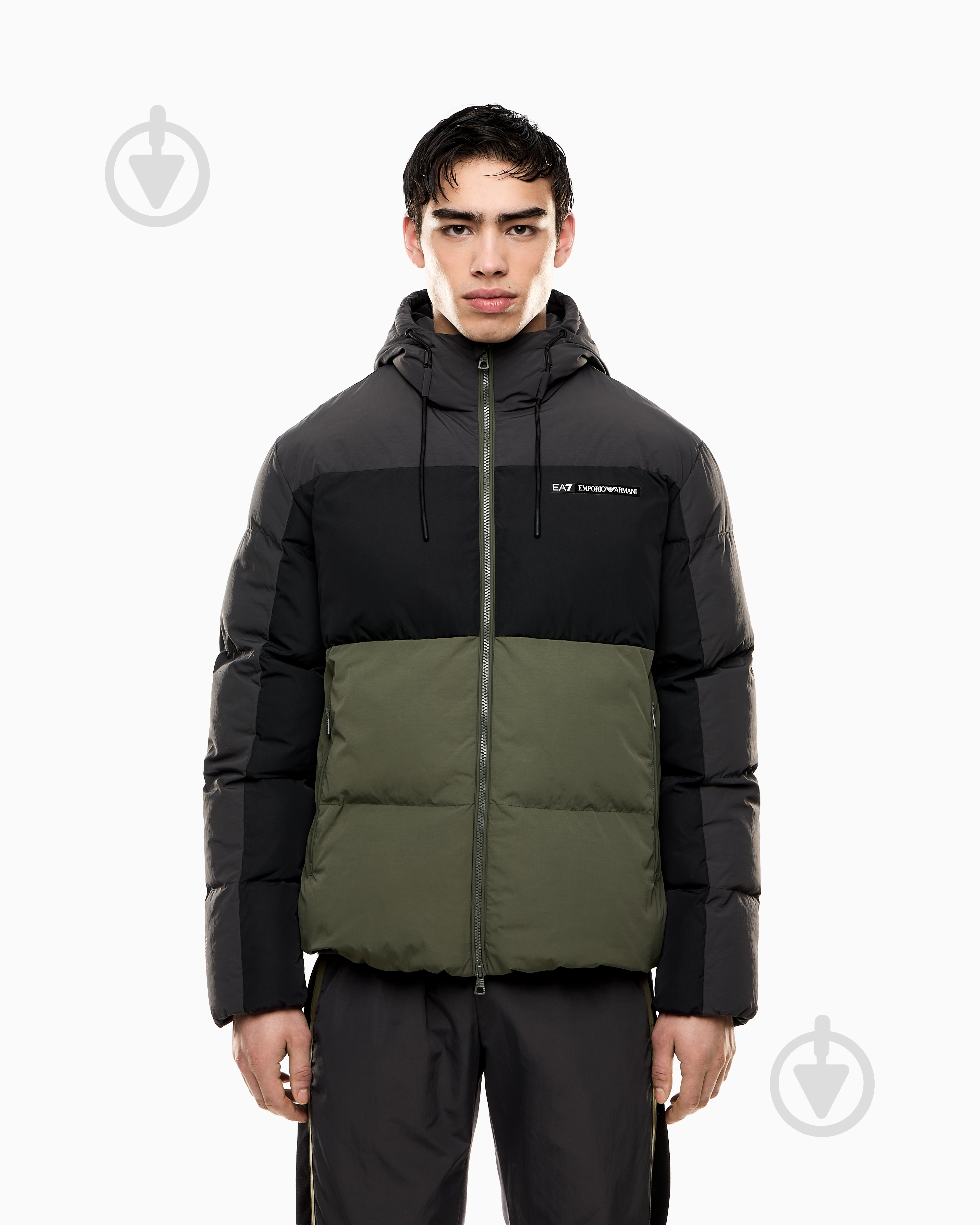 Куртка EA7 ATHLETIC COLOUR BLOCK M PUFFY JACKET 7M000946-AF13190-U8100 р.S - фото 1