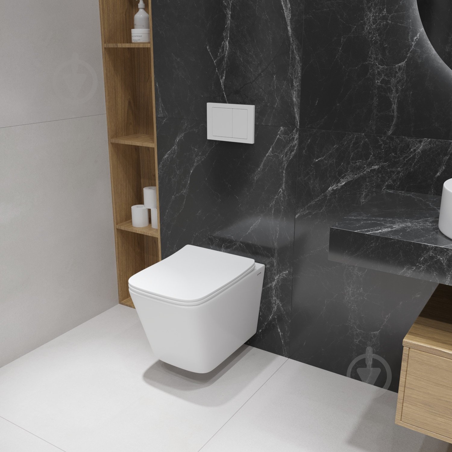 Унитаз подвесной Helmken 35120001 с сиденьем Soft Сlose/EasyOff дюропласт, белый - фото 7 Унитаз подвесной Helmken 35120001 с сиденьем Soft Сlose/EasyOff дюропласт, белый - фото 7