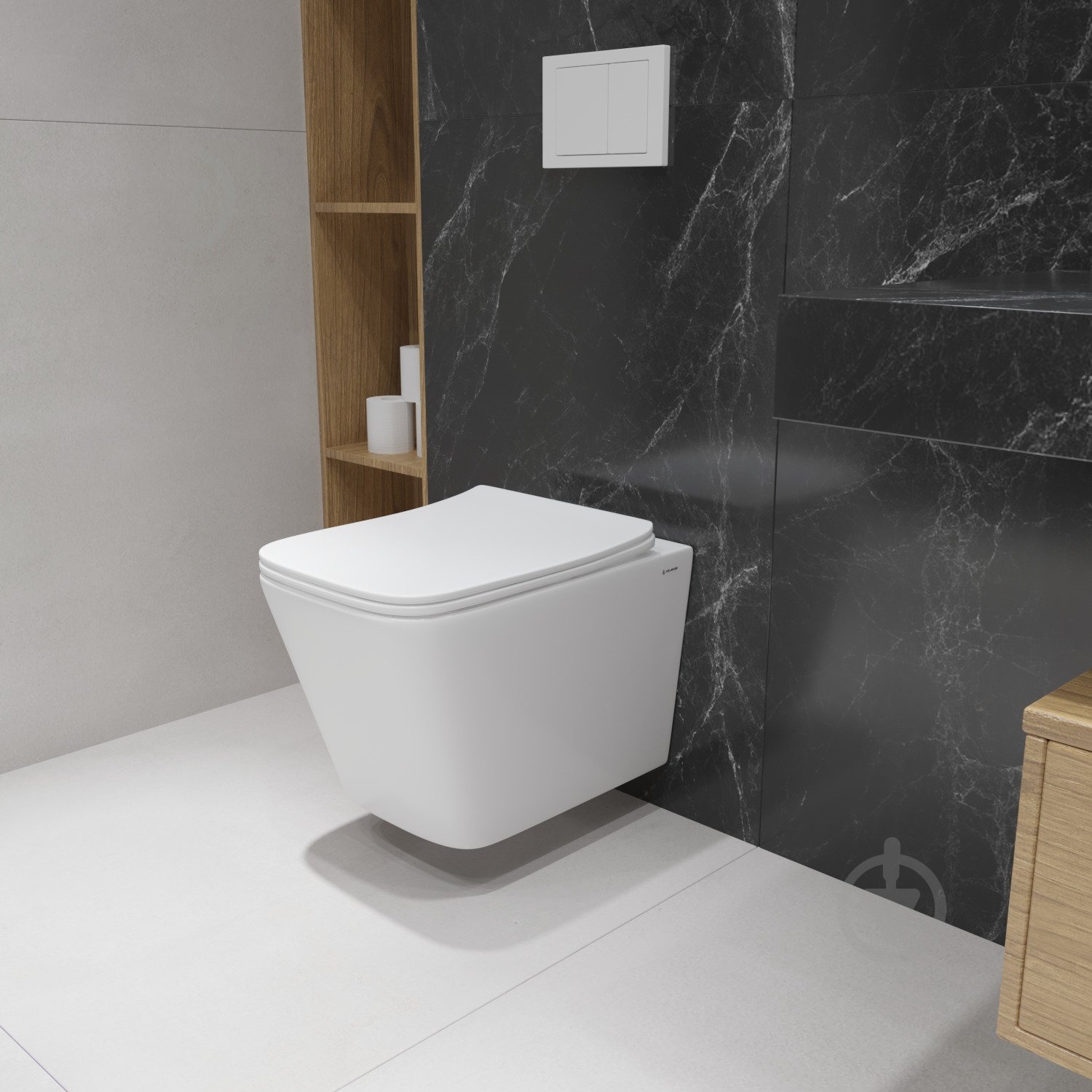 Унитаз подвесной Helmken 35120001 с сиденьем Soft Сlose/EasyOff дюропласт, белый - фото 8 Унитаз подвесной Helmken 35120001 с сиденьем Soft Сlose/EasyOff дюропласт, белый - фото 8