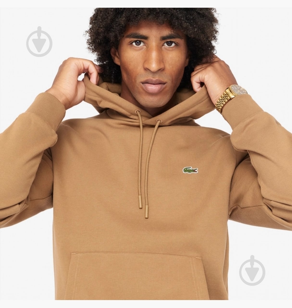 Худи Lacoste SH9623Z0W р.M бежевый - фото 3