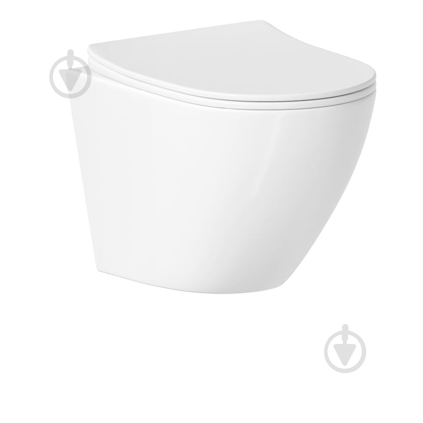 Унітаз підвісний Helmken 35490101 з сидінням Soft Сlose/EasyOff дюропласт, білий 35490101 з сидінням Soft Сlose/EasyOff дюропласт, білий - фото 1