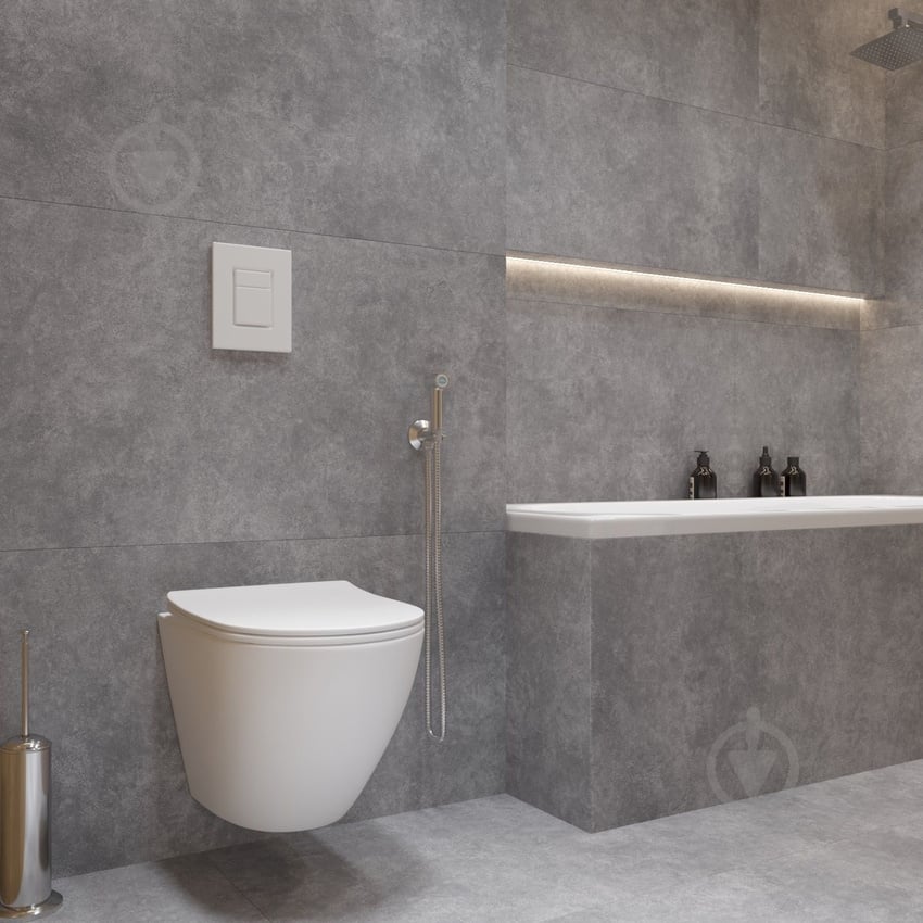 Унітаз підвісний Helmken 35490101 з сидінням Soft Сlose/EasyOff дюропласт, білий 35490101 з сидінням Soft Сlose/EasyOff дюропласт, білий - фото 12