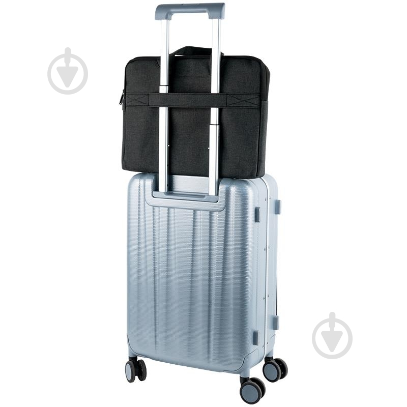 Сумка для документів текстильна А4 темно-сіра Axent 1632-02-A - фото 5 Сумка для документів текстильна А4 темно-сіра Axent 1632-02-A - фото 5