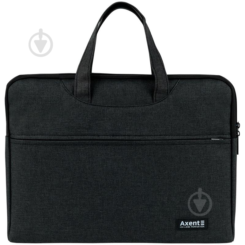 Сумка для документів текстильна А4 темно-сіра Axent 1632-02-A - фото 1 Сумка для документів текстильна А4 темно-сіра Axent 1632-02-A - фото 1