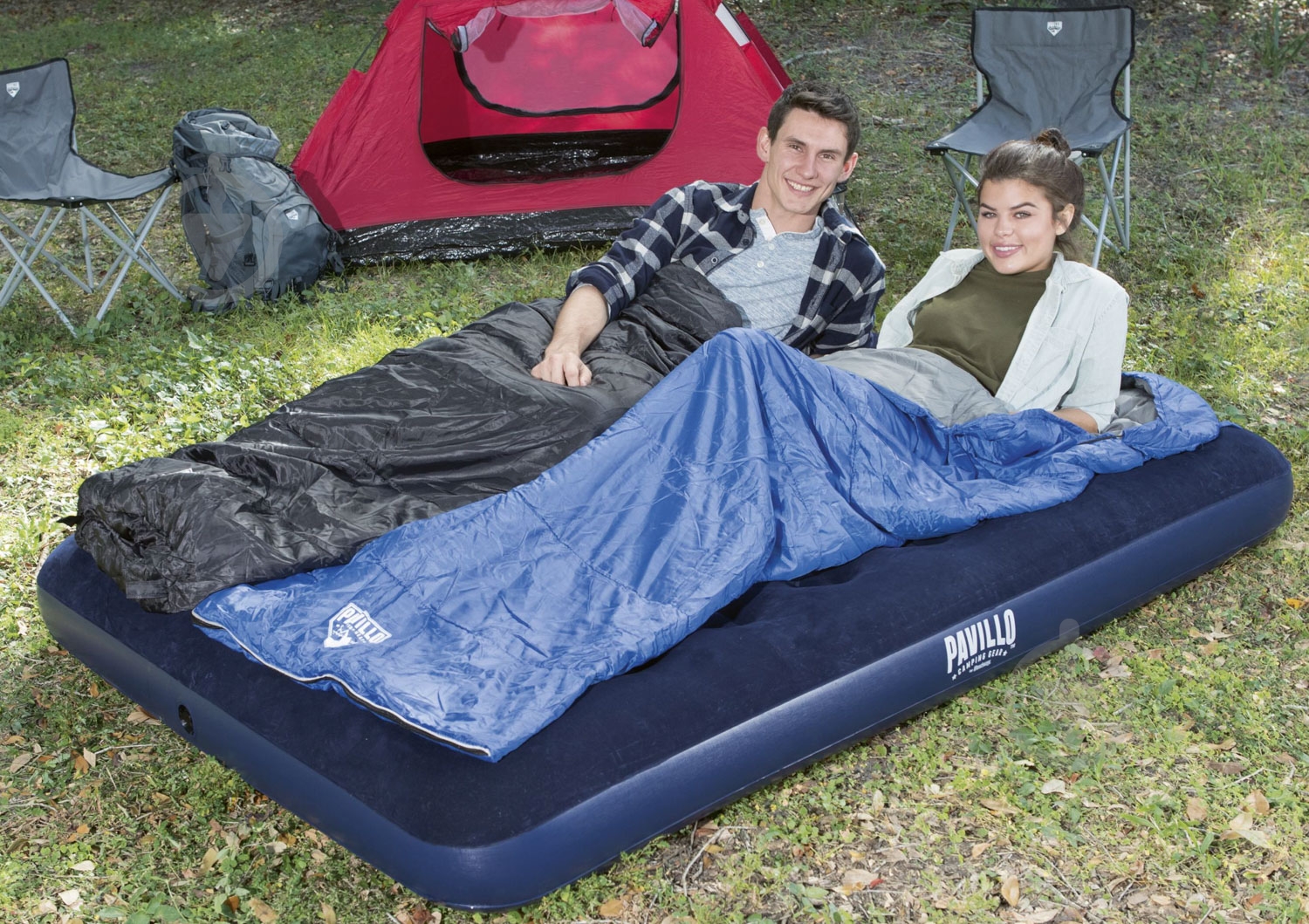 Матрас Bestway 67002N 191х137 см синий - фото 7 Матрас Bestway 67002N 191х137 см синий - фото 7