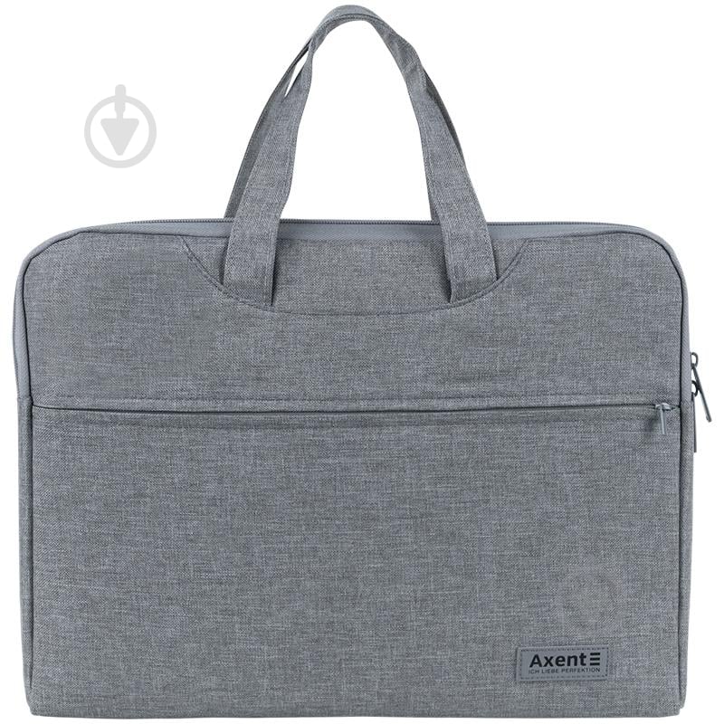 Сумка для документов текстильная А4 светло-серая Axent 1632-01-A - фото 1 Сумка для документов текстильная А4 светло-серая Axent 1632-01-A - фото 1