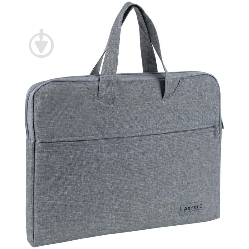 Сумка для документов текстильная А4 светло-серая Axent 1632-01-A - фото 2 Сумка для документов текстильная А4 светло-серая Axent 1632-01-A - фото 2