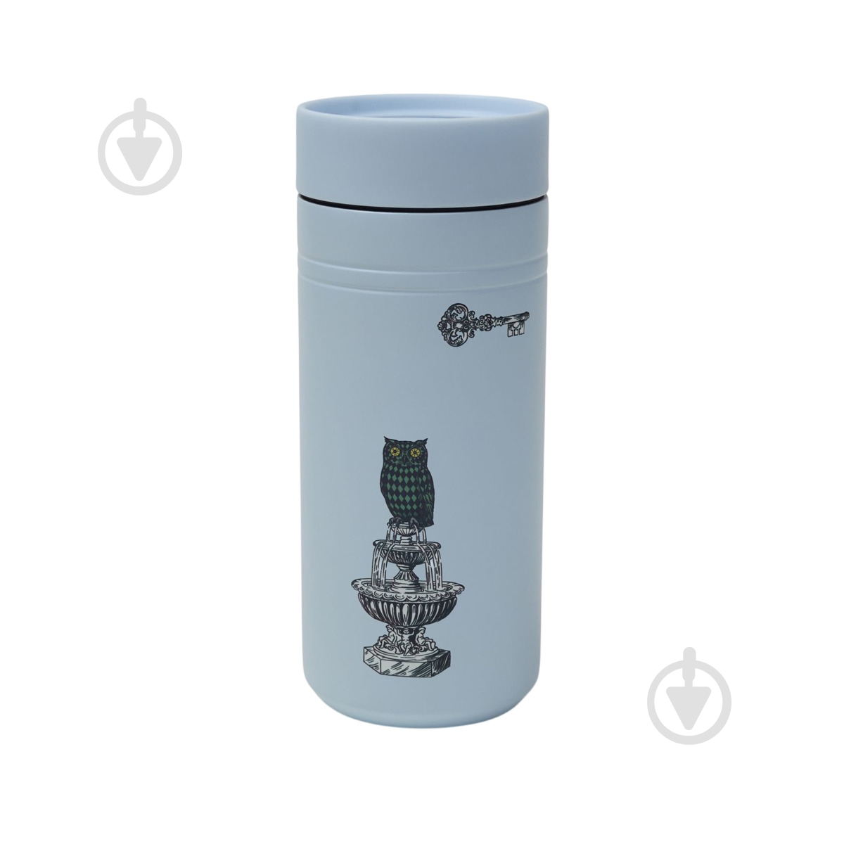 Термос MVM 350 мл KP-159 Blue/Print - фото 1