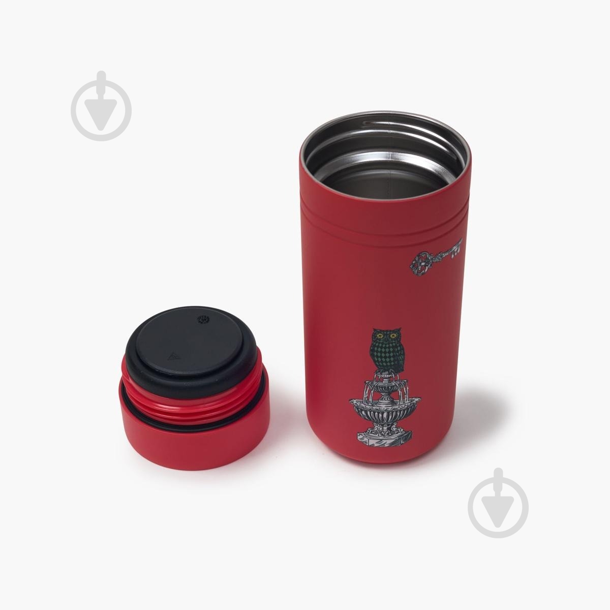 Термос MVM 350 мл KP-159 Red/Print - фото 3