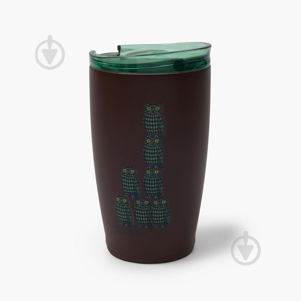 Термокухоль MVM 520 мл KP-160 Brown/Print - фото 2 Термокухоль MVM 520 мл KP-160 Brown/Print - фото 2