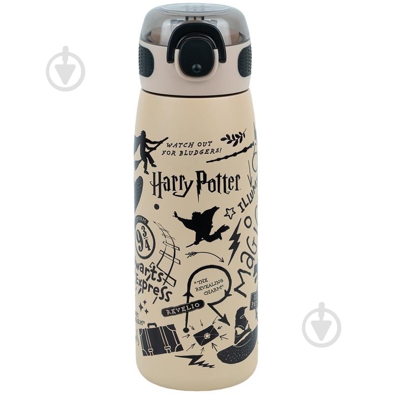 Термос KITE с трубочкой 600 мл Harry Potter HP25-1262 - фото 1