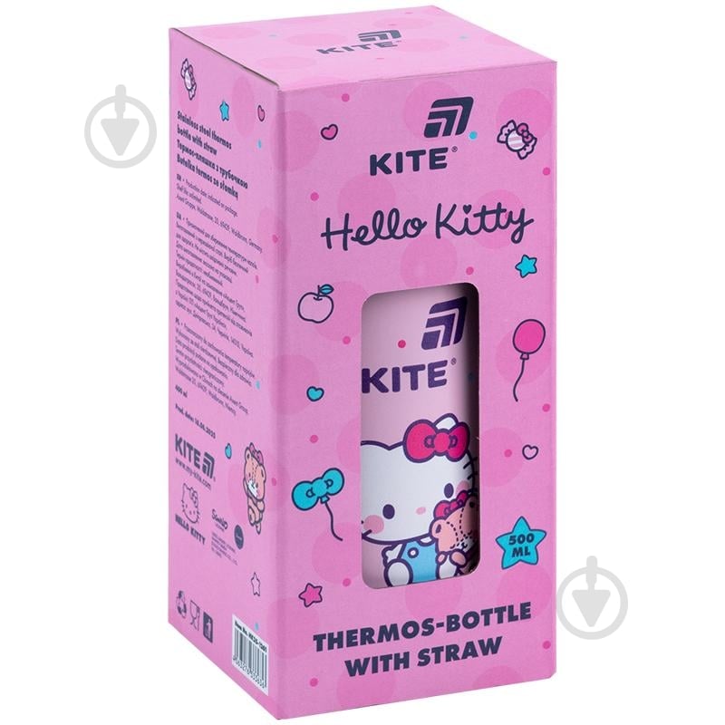 Термос KITE с трубочкой 400 мл Hello Kitty HK25-1261 - фото 5 Термос KITE с трубочкой 400 мл Hello Kitty HK25-1261 - фото 5