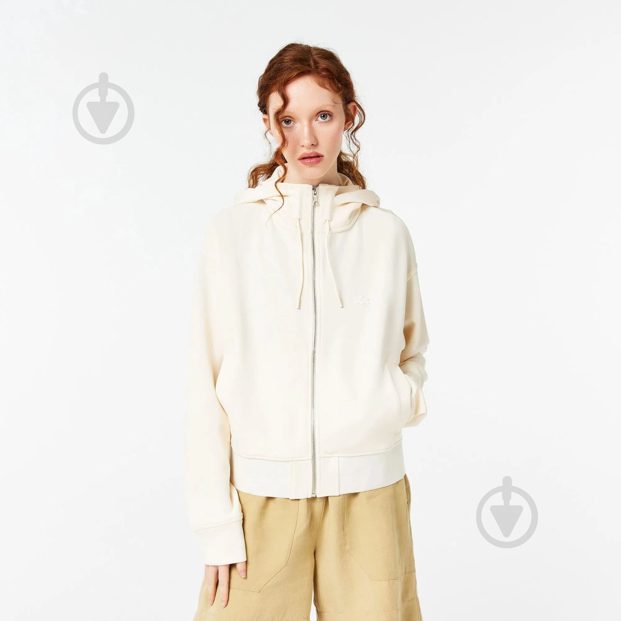 Толстовка Lacoste SF021111B р.S бежевый - фото 1