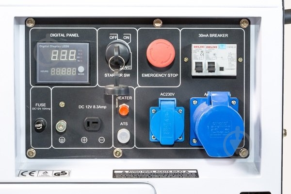 Генератор дизельный ITC Power DG7800SE 6 кВт / 6,3 кВт 230 В 6806429 - фото 3
