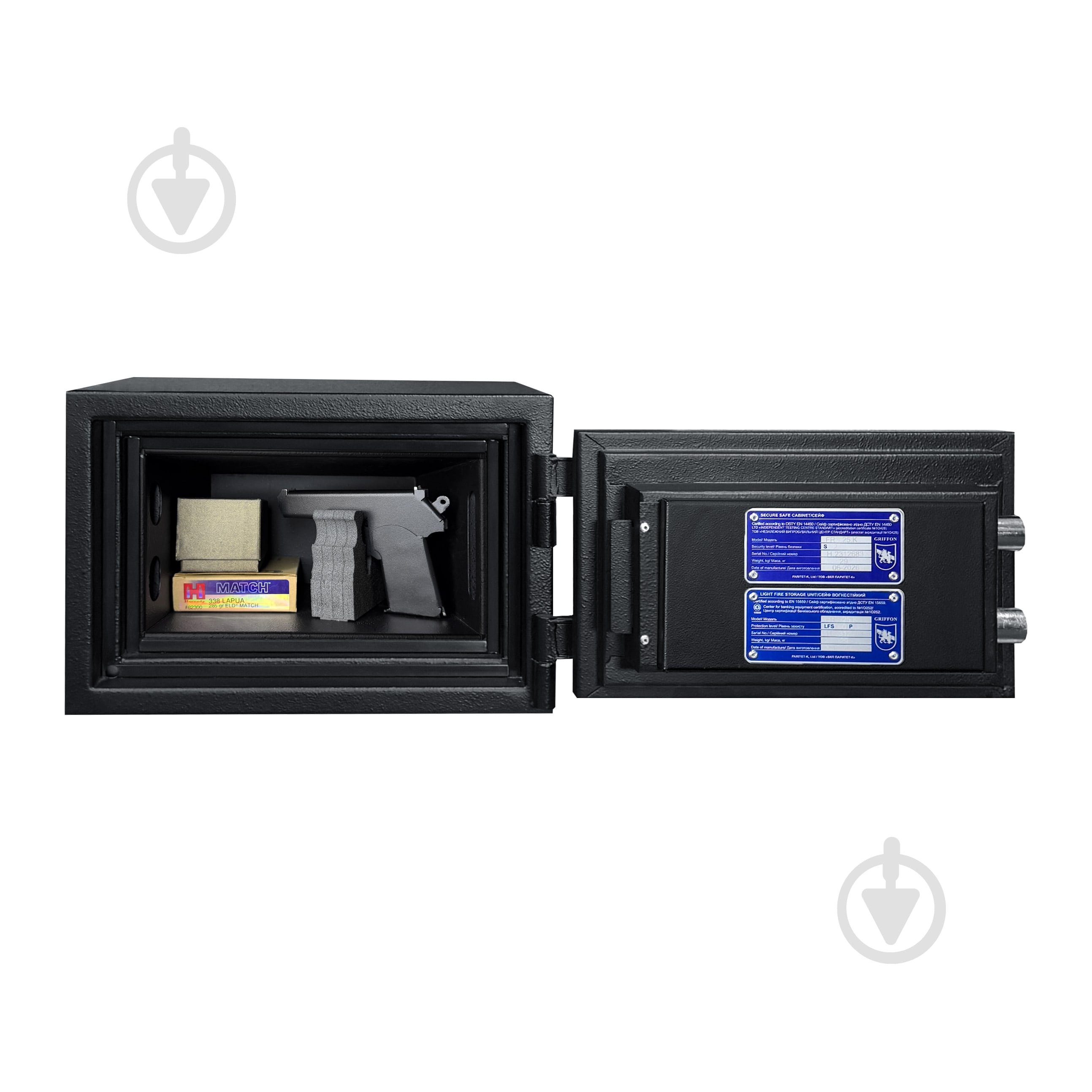 Сейф огнестойкий Griffon FRS.25.K Black - фото 6