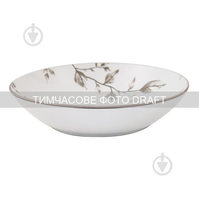 Тарілка супова Ardesto Asti 20.2 см 790 мл біло-бежевий (AR1420AB) - фото 1 Тарілка супова Ardesto Asti 20.2 см 790 мл біло-бежевий (AR1420AB) - фото 1