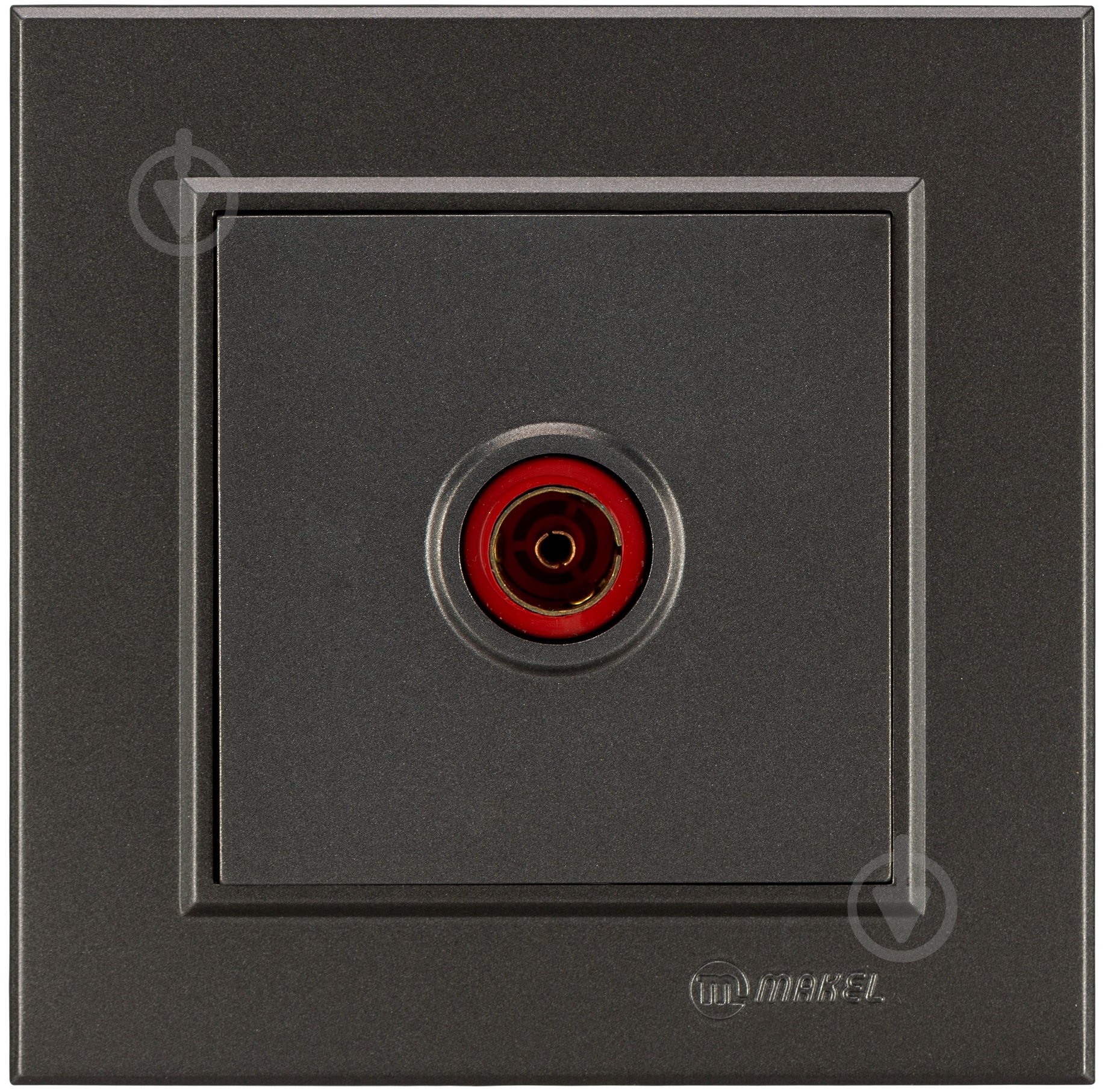 Розетка TV Makel Karea универсальная дымчатый - фото 1