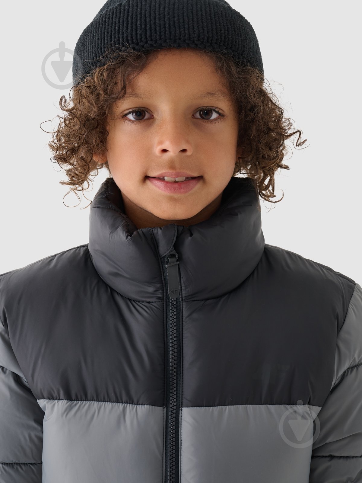 Пуховик для мальчиков зимний 4F DOWN JACKET M461 4FJWAW24TDJAM461-25S р.146 серый - фото 3 Пуховик для мальчиков зимний 4F DOWN JACKET M461 4FJWAW24TDJAM461-25S р.146 серый - фото 3