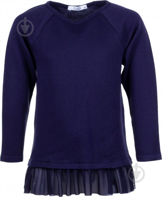 Джемпер для девочки Flash р.140 синий 19G016-4-1111_421 - фото 1