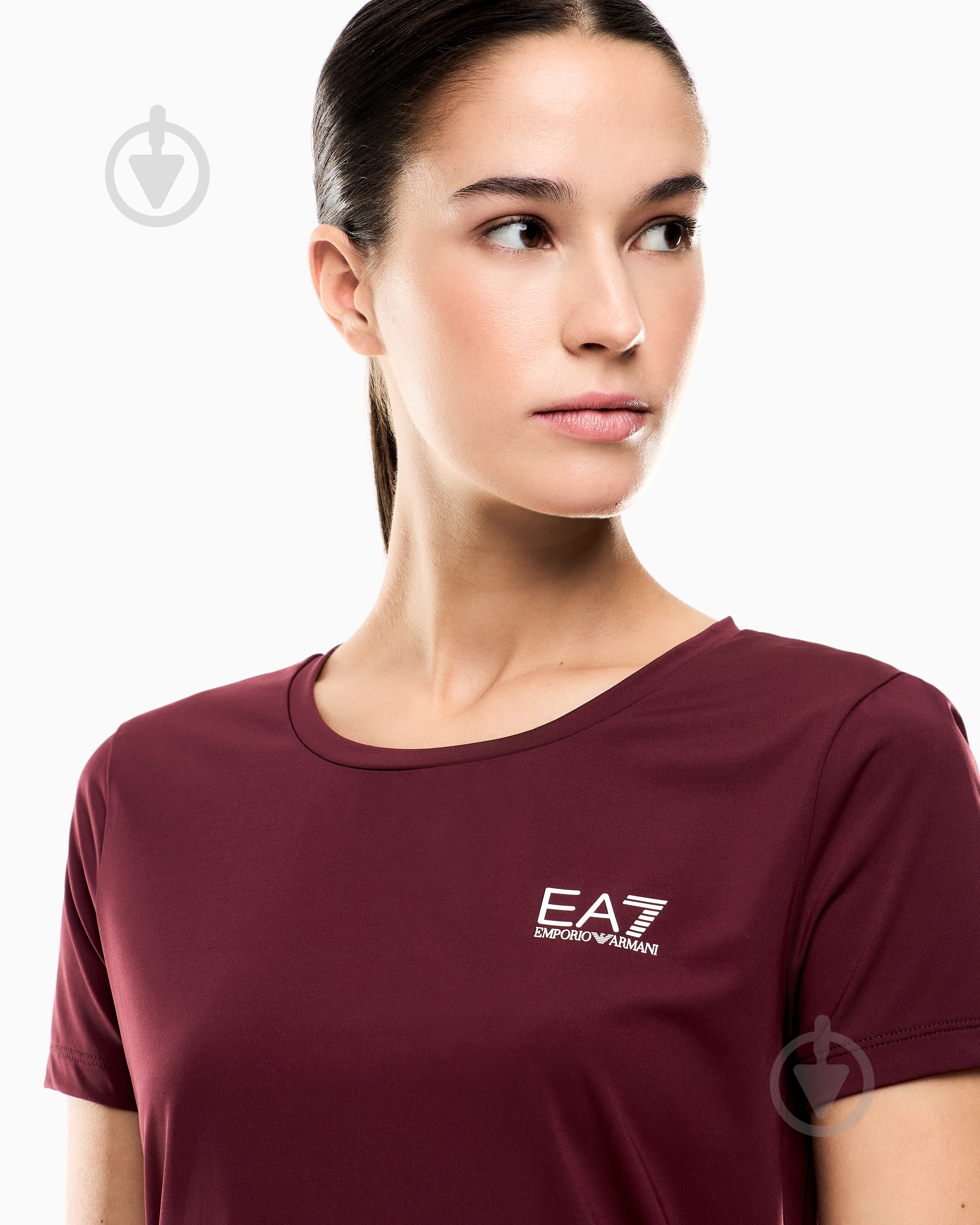 Футболка EA7 VIGOR7 W ESSENTIAL TEE SS 7W000795-AF18476-M5064 р.S бордовый - фото 3