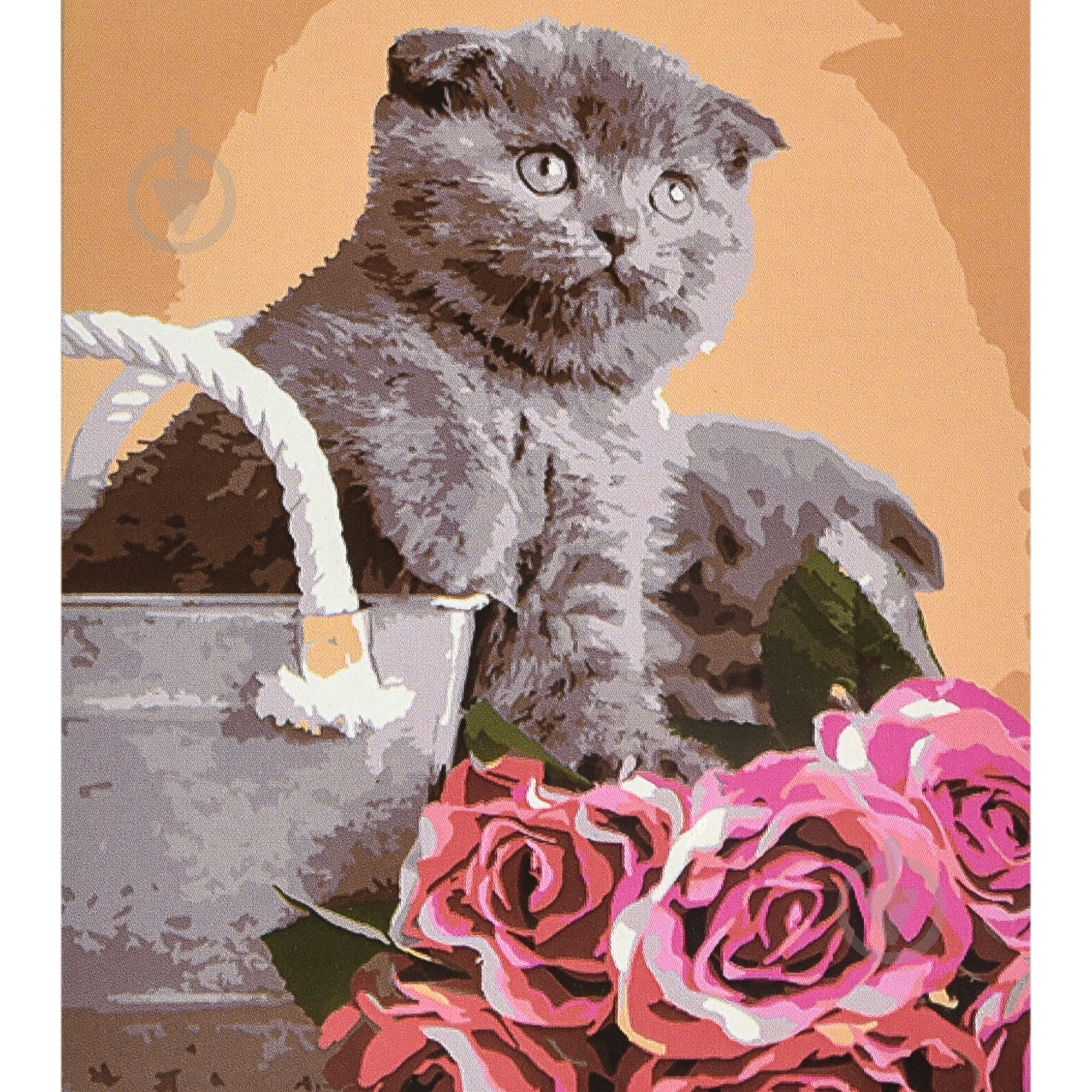 Набор для детского творчества Strateg Серый пушистик среди цветов VA-4622 - фото 1 Набор для детского творчества Strateg Серый пушистик среди цветов VA-4622 - фото 1