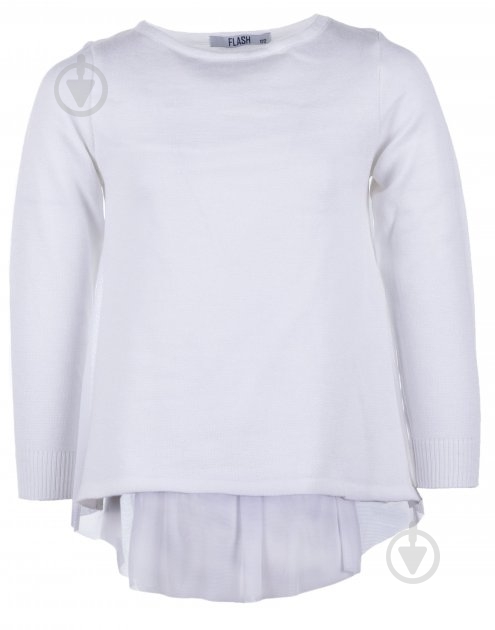 Джемпер для девочки Flash р.134 белый 19G017-4-1111_2000 - фото 1