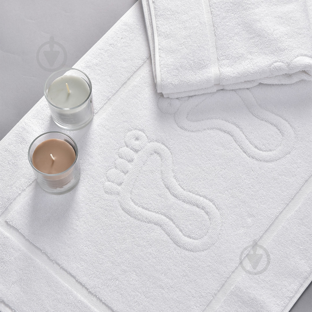 Килимок для ніг 50x70 см білий IDEIA - фото 2